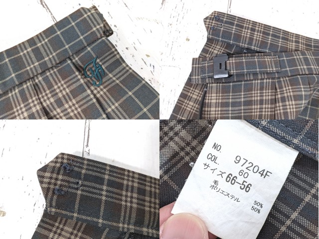 T2447 茨城県立藤代高校 校章付きブレザー+長袖シャツ+夏服・冬服