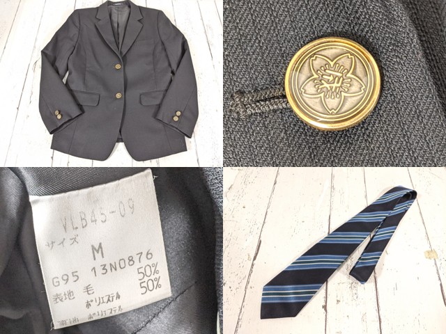 d67 千葉県立成東高等学校 ブレザー+セーター+ニットベスト+夏服・冬服スカート+ネクタイ/yt4960【3XJEC】