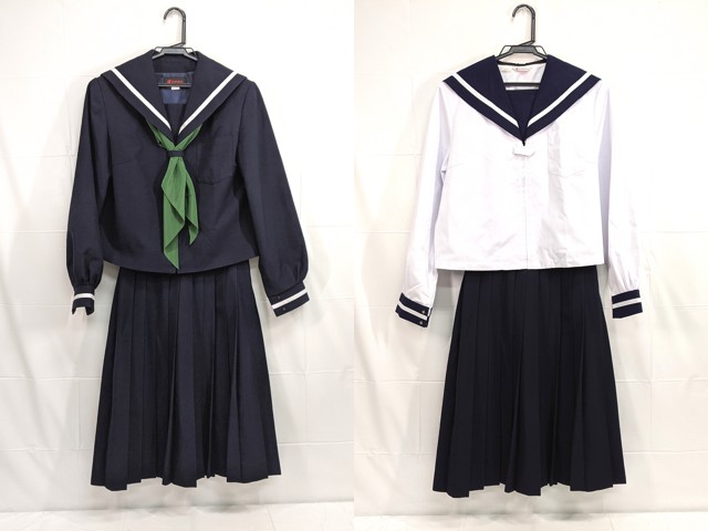 ぷ*き様 レナウン製　濃紺　新品　ブルマ　３Ｌサイズ　富士見丘中学・高校　プリン g02 富山県氷見市立南部中学校 冬服・中間服セーラー服+冬服スカート+