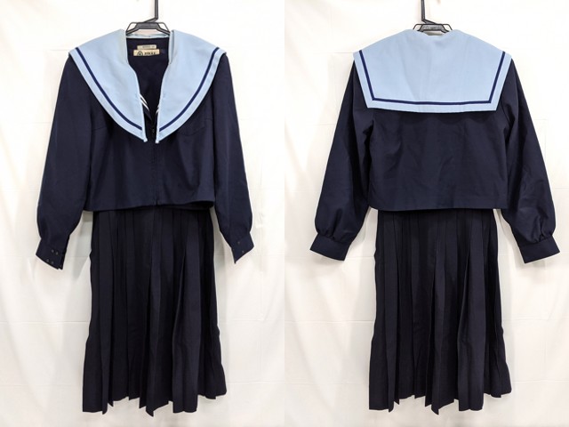 光ヶ丘中学校 冬服セーラー服+夏服スカート/yt2473【15XKV】 | 女子