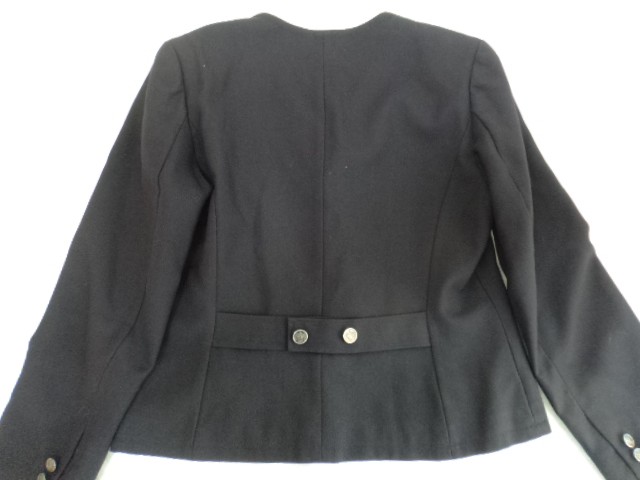 P72 共立女子第二高校▼女子高生 制服 学生服 紺ブレザー▼スカート▼リボン▼カーデガン/5yt256