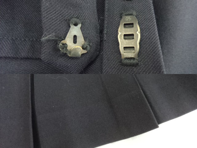 P72 共立女子第二高校▼女子高生 制服 学生服 紺ブレザー▼スカート▼リボン▼カーデガン/5yt256