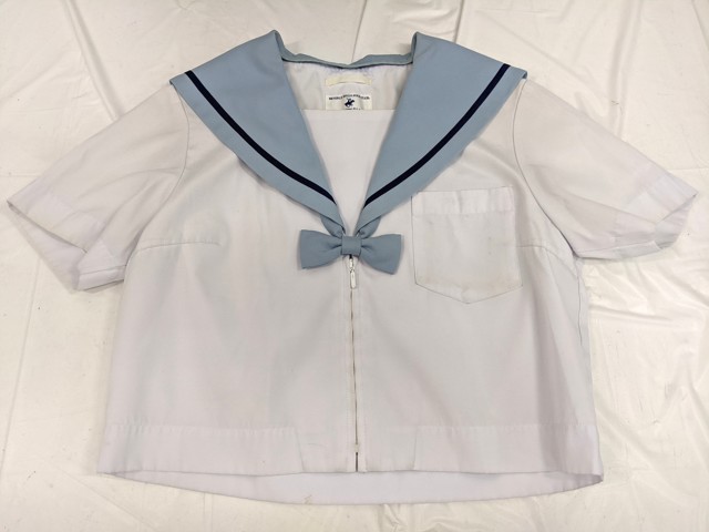 宝塚市立光ケ丘中学校　制服セット 光ヶ丘中学校 リボン付き夏服セーラー服+冬服スカート/yt2474【12KFV