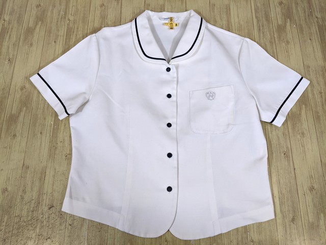 T1794 鹿児島県 野田女子高校 夏服セーラー服+夏服スカート/yt3575【1LKCD】