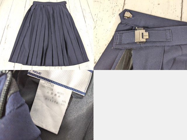 d68 東京都日野第二中学校 夏服セーラー服+冬服スカート/yt4962【6XJE】