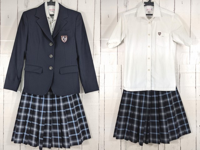冬休み期間中値下げ‼︎ 制服 ブレザー、スカート、シャツ 中古制服】奈良県 大瀬中学校 女子制服 4点（ブレザー・シャツ