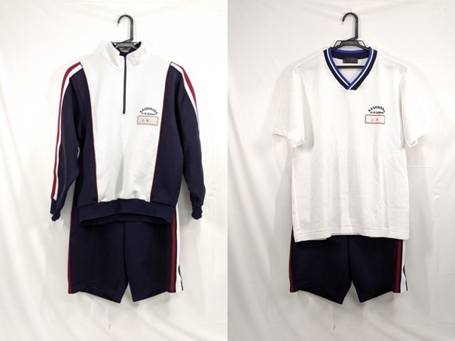 k21 愛知県春日井市柏原中学校 体操服 体操着 半袖シャツ+ハーフパンツ