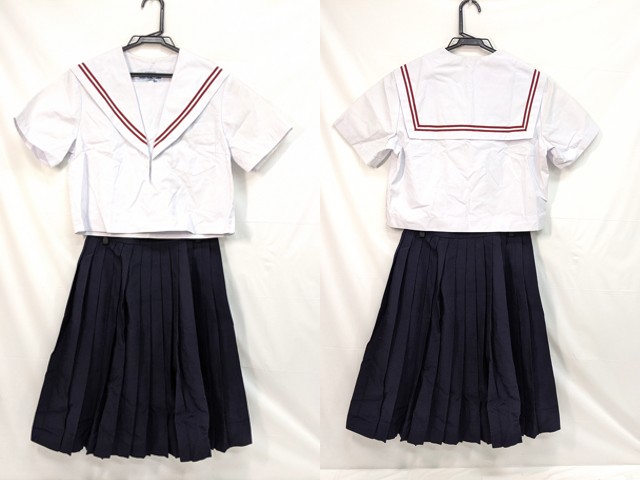 M44 中学校?? 高校?? 夏服セーラー服+夏服スカート/yt3007【35KE】