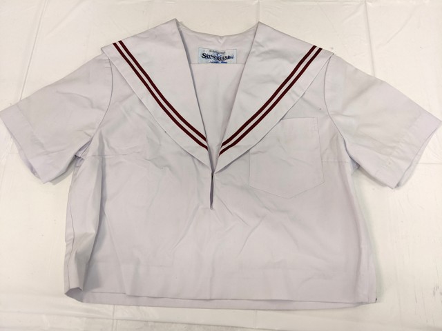 M44 中学校?? 高校?? 夏服セーラー服+夏服スカート/yt3007【35KE】