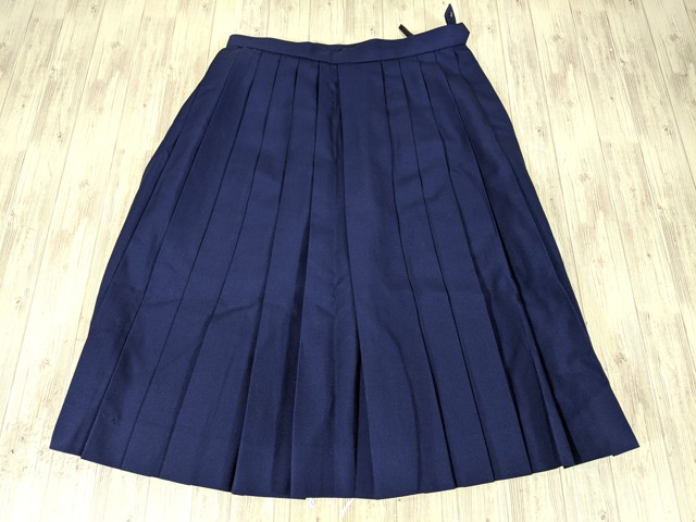 o37 千葉県 富岡中学校 ベスト+冬服スカート/yt3495【12LT】