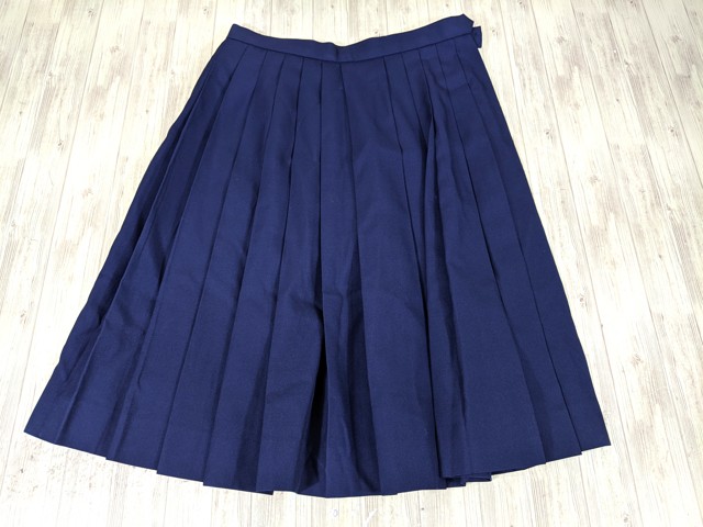 o37 千葉県 富岡中学校 ベスト+冬服スカート/yt3496【12PR】