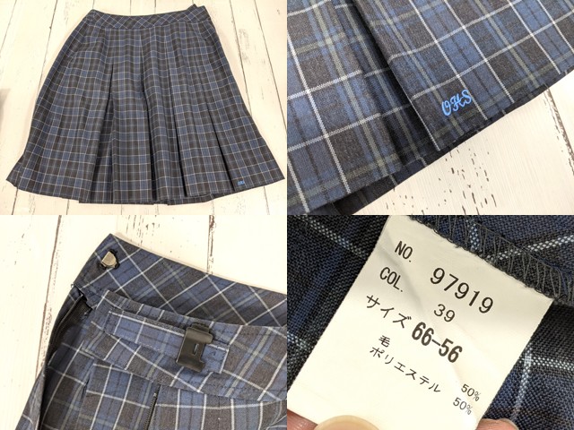 v52 京都府 大谷高校 ブレザー+夏服・冬服スカート+ネクタイ/yt3899【12CJF】