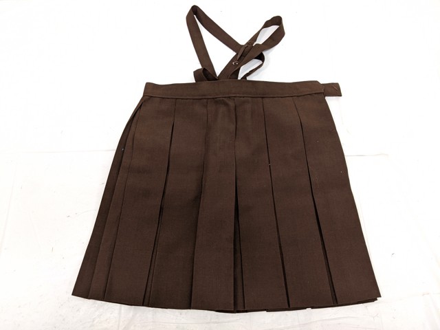 L47 京都府 ノートルダム女学院小学校?? ニットベスト+夏服スカート/yt2884【3UER】