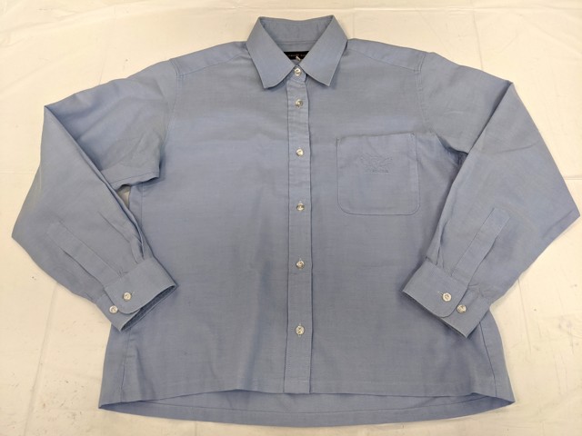 m86 愛媛県 聖カタリナ学園高校 ブレザー+長袖シャツ+ニットベスト+冬服スカート+リボン/yt3169【2DHRG】