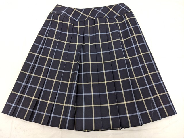 m86 愛媛県 聖カタリナ学園高校 ブレザー+長袖シャツ+ニットベスト+冬服スカート+リボン/yt3169【2DHRG】