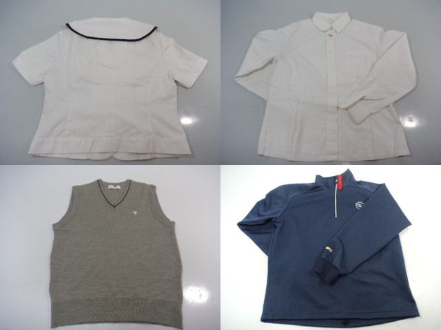 F84●愛知県名古屋市享栄高校●ブレザー/夏セーラー?/スカート/ベスト/鞄/ネクタイ/リボン/体操着等●1sn095