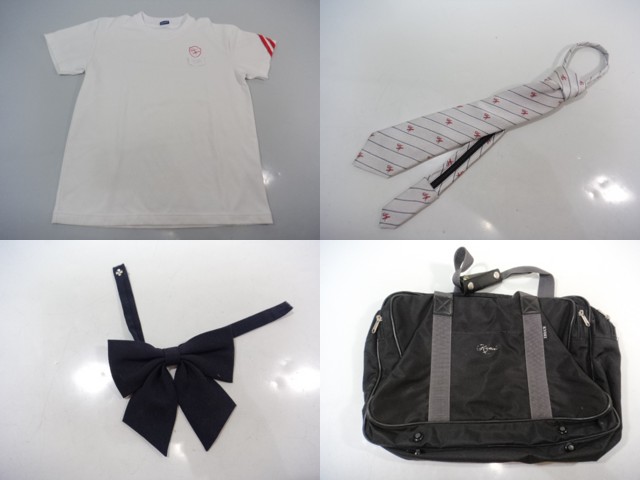 F84●愛知県名古屋市享栄高校●ブレザー/夏セーラー?/スカート/ベスト/鞄/ネクタイ/リボン/体操着等●1sn095