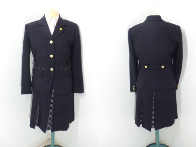 T282 奈良私立育英高等学校 半袖ブラウス+夏服スカート+リボン/yt0251
