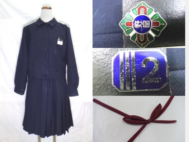 美品・送料込★堺市立野田中学校　男子制服4点セット（冬用） 大阪府 堺市立野田中学校 冬ブレザー?+スカートなど/yt0672【8ppl