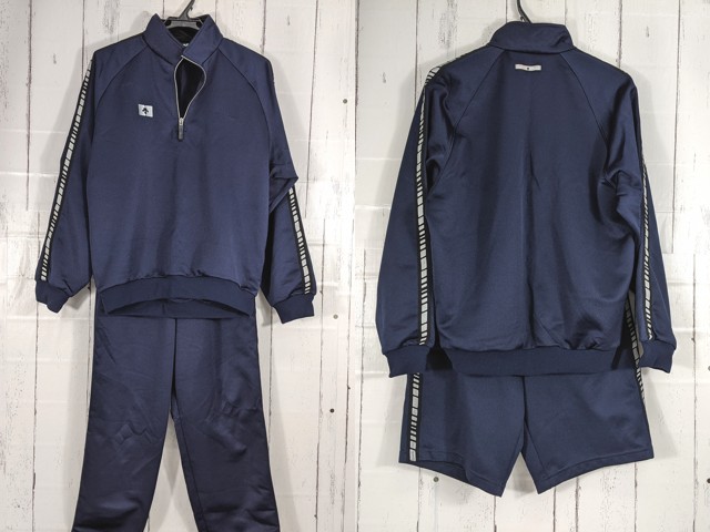 U85 三重県高田高校 体操着 体操服 長袖ジャージ上下+ハーフパンツ