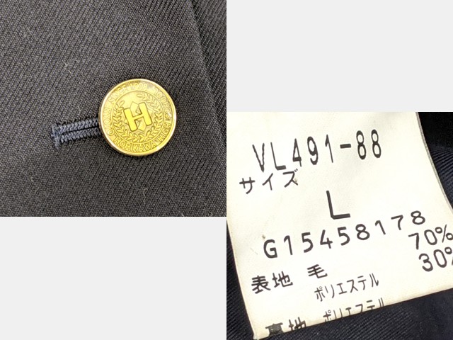 L47 京都府 堀川高校 ブレザー+カーデガン+夏服スカート/yt2888【13WYR】