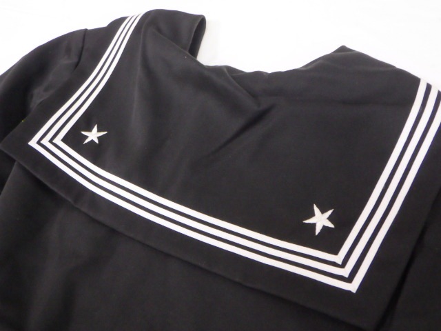 【こころさま専用】栃木県立某女子高生　制服　セーラー　冬用　上下セット 中古制服】栃木県 足利女子高等学校 女子制服 2点（セーラー服