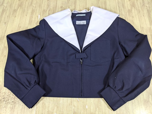 K09 愛知県 高針台中学校 旧モデル 冬服セーラー服+夏服・冬服スカート