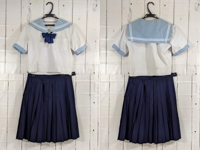 N64 岐阜県 中京高校 夏服セーラー服+夏服スカート/yt3905【23XHD】