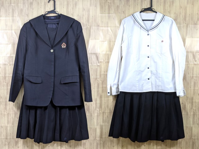D84 愛知県 東郷高校 ブレザー+長袖シャツ+冬服スカート/yt3174【13EED