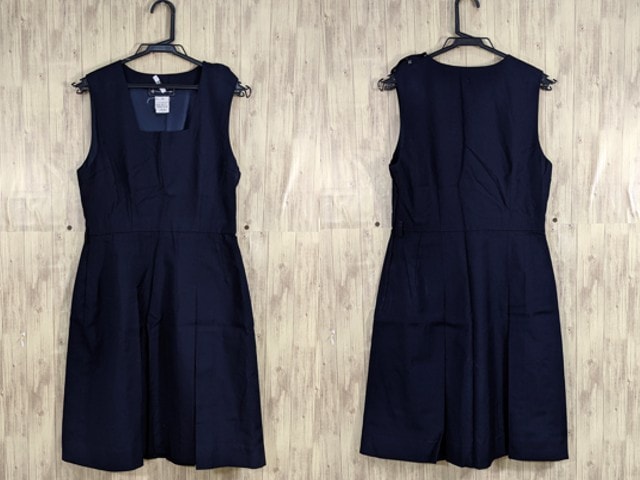 中学校?? 高校?? ジャンパースカート(紺 サイズM)/yt3403【5KWF】