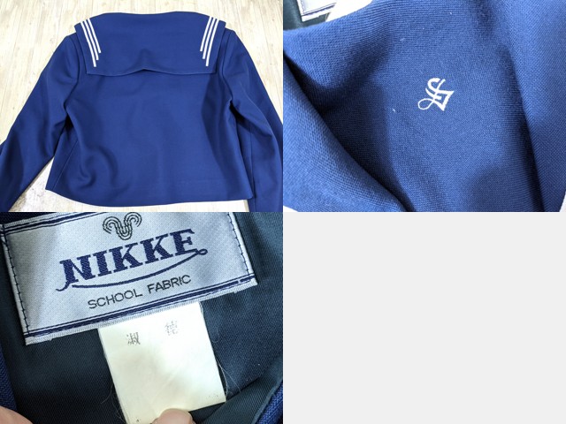 u22 愛知県 愛知淑徳高校 冬服・夏服セーラー服+夏服スカート/yt3796