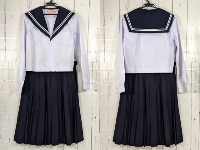 T2112 愛知県 滝ノ水中学校 中間服セーラー服+夏服スカート
