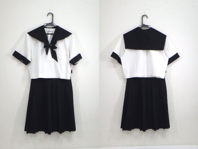 f01 国府高校 夏服セーラー服+夏服スカート+リボン/yt2097