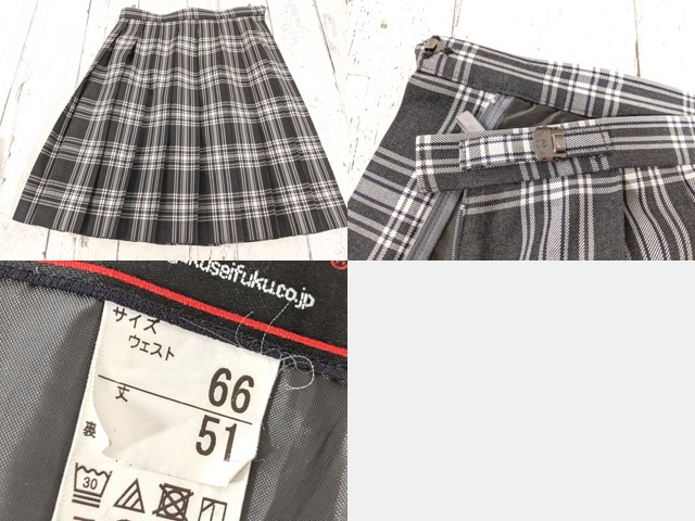 d69 東京都立農芸高等学校 ブレザー+夏服・冬服スカート+リボン/yt4972【25XLD】