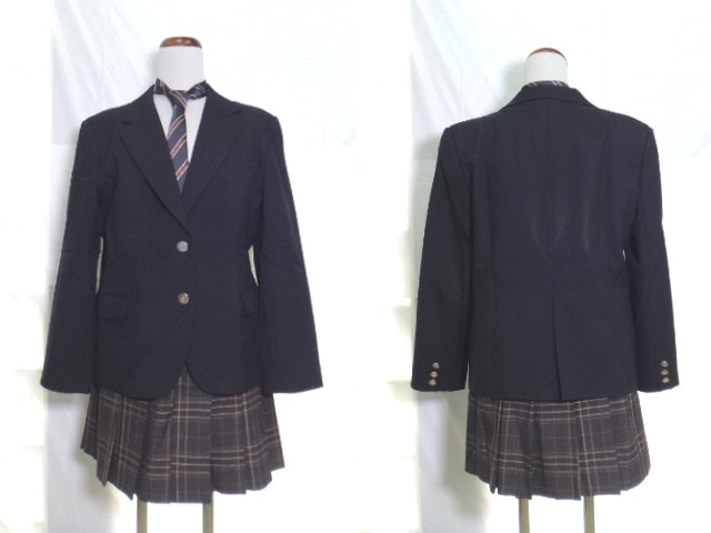 中古】神奈川県 神奈川学園高等学校 女子制服 3点 (ブレザー