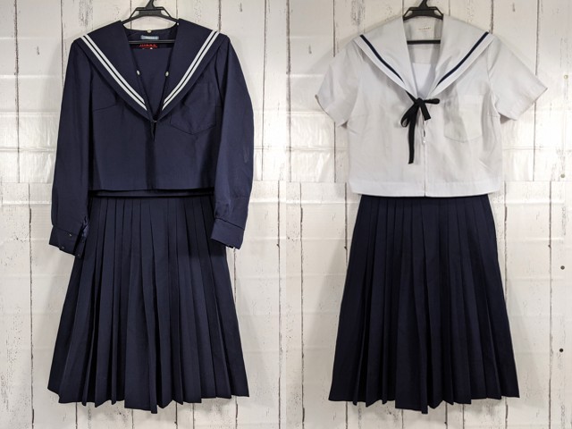 【保障できる】 P67 愛知県 冬服・夏服セーラー服+冬服・夏服 御幸山中学校 コレクション