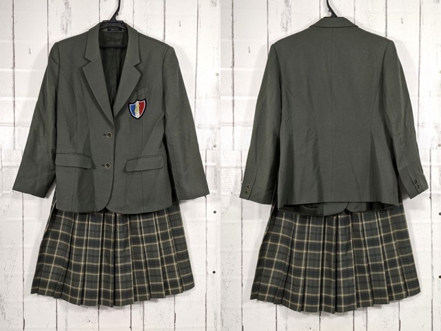T2075 長野県 佐久長聖高校 旧モデル ブレザー+冬服スカート/yt4009【15SFW】