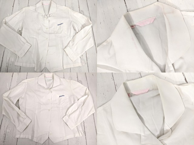 N40 愛知県 豊野高校 長袖ブラウス×2点+セーター+夏服・冬服スカート 