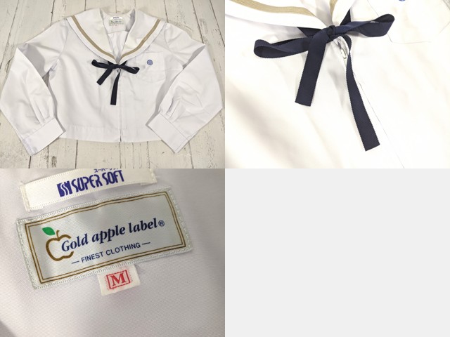 v06 愛知県 天白高校 冬服・中間服セーラー服+冬服スカート+ループタイ