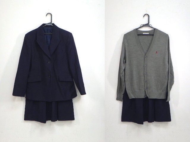 大阪　向陽台高校　制服　ブレザーのみ 中古制服】大阪府 向陽台高校 女子制服 5点（ブレザー・シャツ