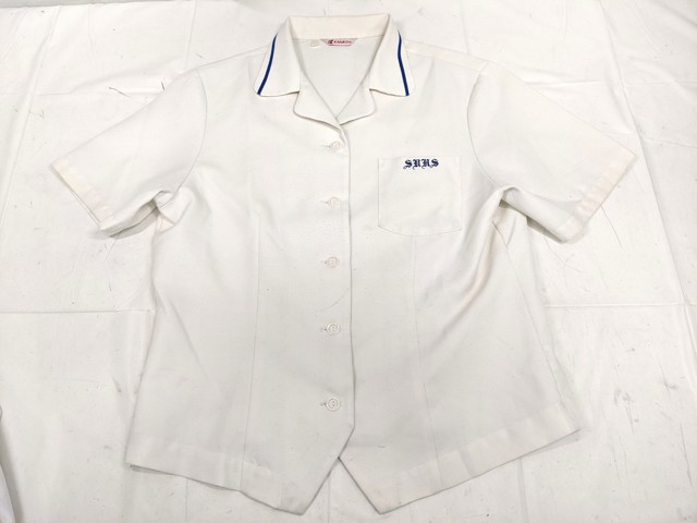 g06 聖心ウルスラ学園高校 夏服ブラウス+ニットベスト+夏服スカート/yt2288【5WCG】