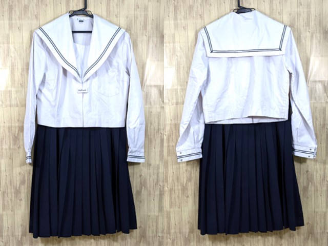 L99 和歌山県 橋本高校 中間服セーラー服+夏服スカート/yt3285【12SJE】