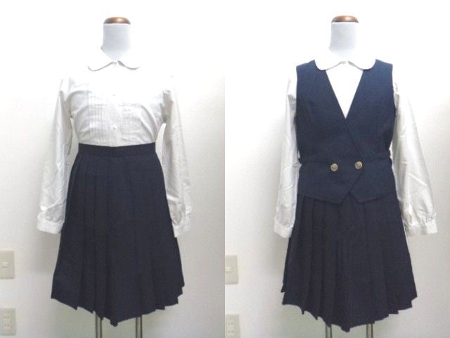 d52/大分県立大分南高等学校□ベスト160A+夏スカートなど3点/og0156  