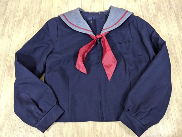 中古】兵庫県 高司中学校 女子制服 3点 (セーラー服・スカート