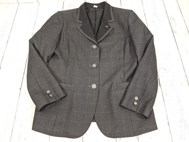 y56 京都府 山城高校 校章付きブレザー+夏服スカート+ネクタイ/yt4212【3XHEF】