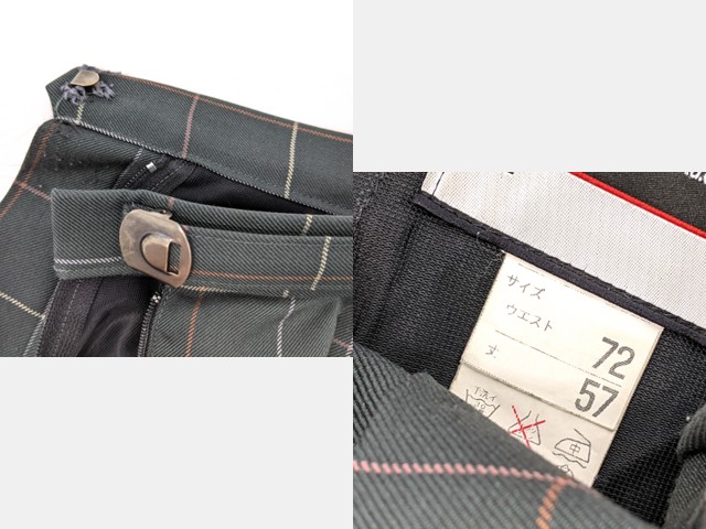 m48 京都府 培良中学校 ブレザー+冬服・夏服スカート/yt3023【2SOEG】