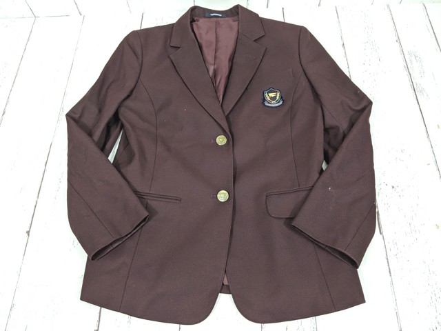 y56 京都府 京都教育大学附属高校 ブレザー+セーター+ニットベスト+冬服スカート+リボン/yt4214【32JCQ】