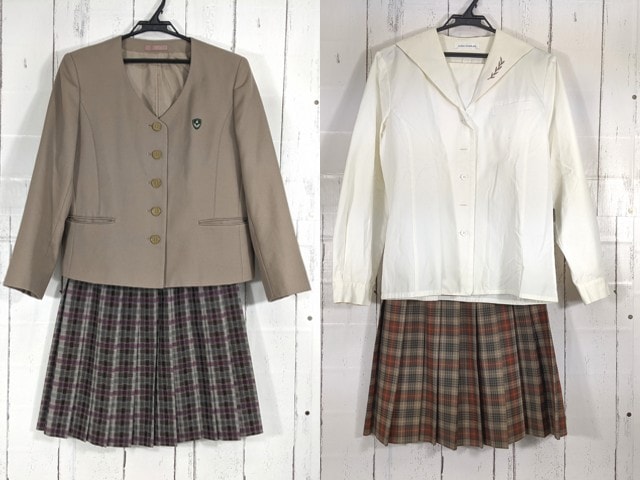 R51 愛知県 名城大学附属高校 ブレザー+長袖ブラウス+冬服スカート  