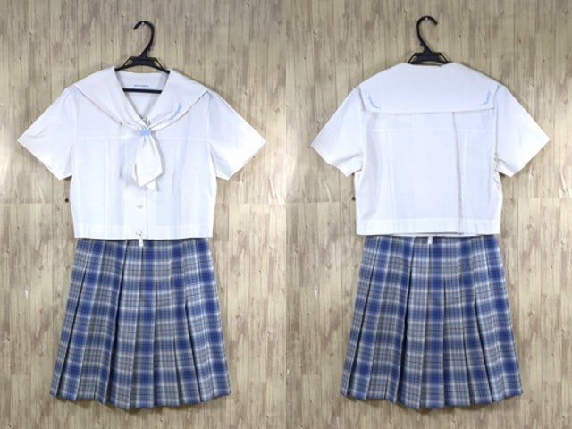 q39 愛知県 名城大学附属高校 夏服ブラウス+夏服スカート/yt3607 