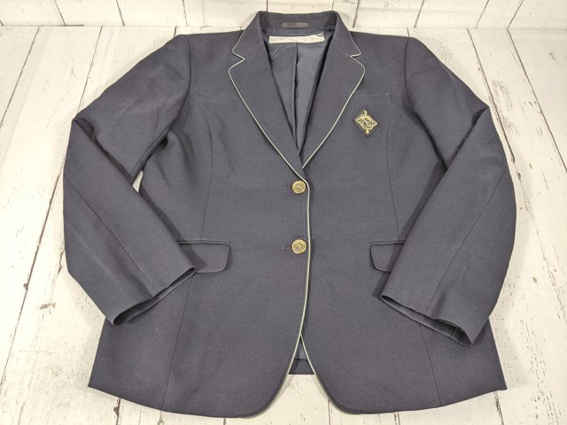 d14 愛媛県 新居浜東高校 ブレザー+半袖シャツ+ニットベスト+冬服 